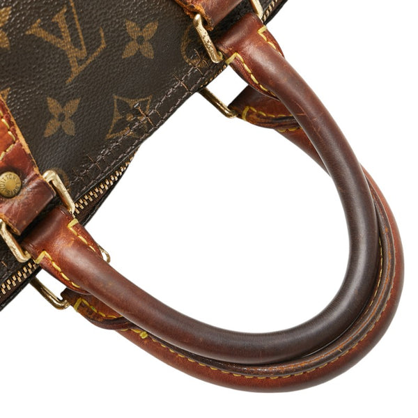 ルイ ヴィトン モノグラム スピーディ25 ハンドバッグ ミニボストンバッグ M41528 ブラウン PVC レザー レディース LOUIS VUITTON 【中古】