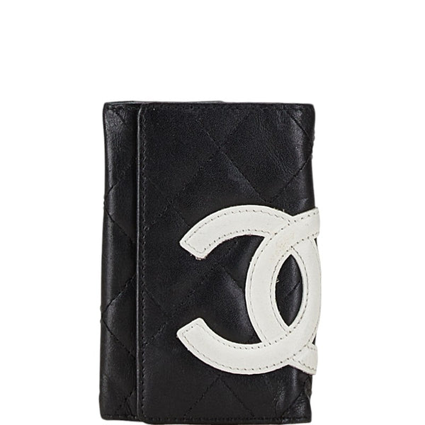 シャネル カンボンライン ココマーク キーケース ブラック レザー レディース CHANEL 【中古】