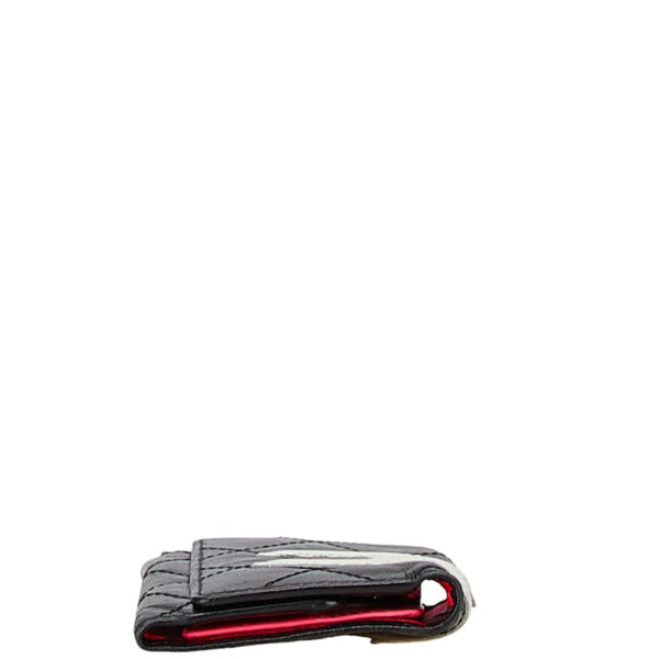 シャネル カンボンライン ココマーク キーケース ブラック レザー レディース CHANEL 【中古】