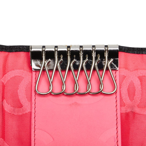 シャネル カンボンライン ココマーク キーケース ブラック レザー レディース CHANEL 【中古】