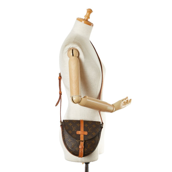 ルイ ヴィトン モノグラム シャンティPM 斜め掛け ショルダーバッグ M40646 ブラウン PVC レザー レディース LOUIS VUITTON 【中古】