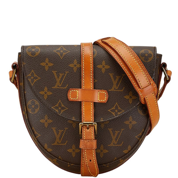 ルイ ヴィトン モノグラム シャンティPM 斜め掛け ショルダーバッグ M40646 ブラウン PVC レザー レディース LOUIS VUITTON 【中古】