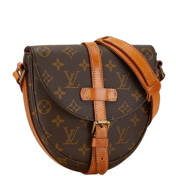 ルイ ヴィトン モノグラム シャンティPM 斜め掛け ショルダーバッグ M40646 ブラウン PVC レザー レディース LOUIS VUITTON 【中古】