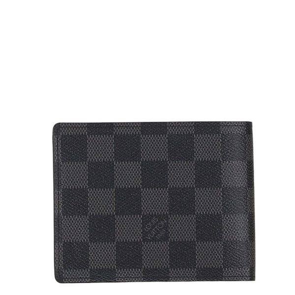 ルイ ヴィトン ダミエグラフィット ポルトフォイユ フロリン 二つ折り財布 N63074 グレー キャンバス レザー レディース LOUIS VUITTON 【中古】