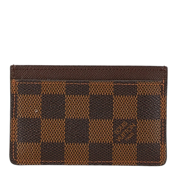 ルイ ヴィトン ダミエ ポルトカルト サーンプル カードケース N61722 ブラウン PVC レザー レディース LOUIS VUITTON 【中古】