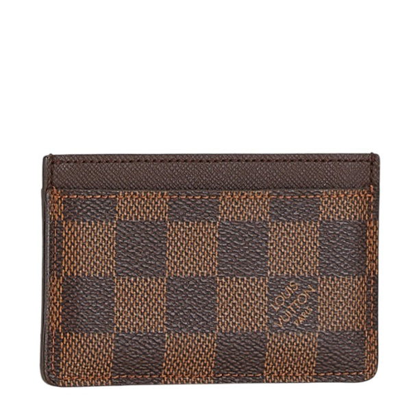 ルイ ヴィトン ダミエ ポルトカルト サーンプル カードケース N61722 ブラウン PVC レザー レディース LOUIS VUITTON 【中古】