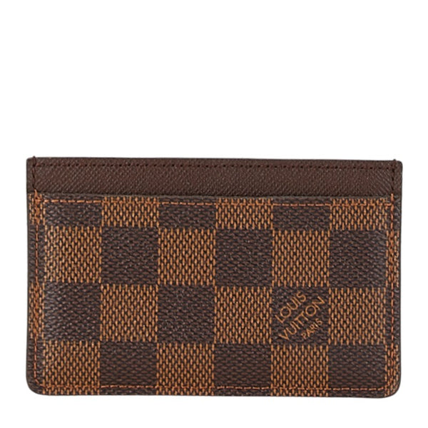 ルイ ヴィトン ダミエ ポルトカルト サーンプル カードケース N61722 ブラウン PVC レザー レディース LOUIS VUITTON 【中古】