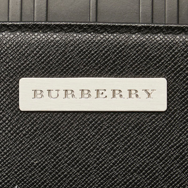 バーバリー セカンドバッグ クラッチバッグ ブラック レザー メンズ BURBERRY 【中古】
