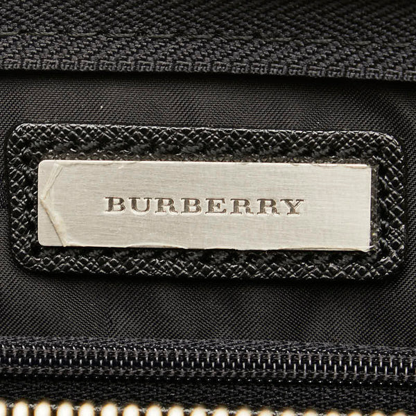 バーバリー セカンドバッグ クラッチバッグ ブラック レザー メンズ BURBERRY 【中古】