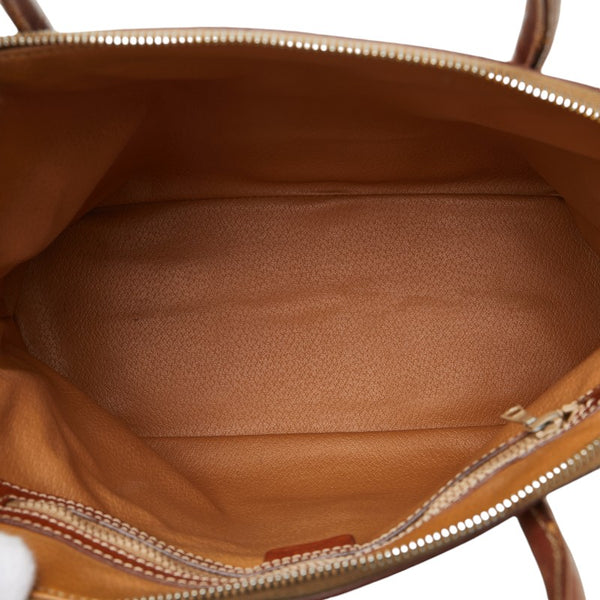 セリーヌ マカダム ハンドバッグ ブラウン PVC レザー レディース CELINE 【中古】