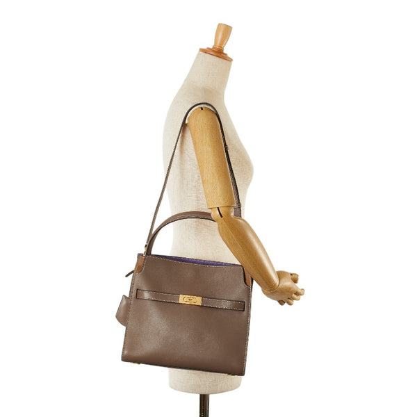トリーバーチ ハンドバッグ ショルダーバッグ 2WAY ベージュ レザー スウェード レディース Tory Burch 【中古】