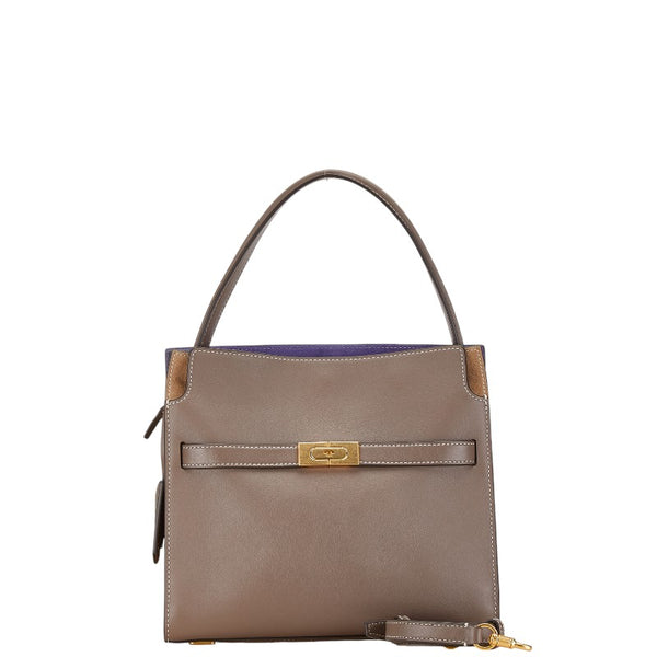 トリーバーチ ハンドバッグ ショルダーバッグ 2WAY ベージュ レザー スウェード レディース Tory Burch 【中古】