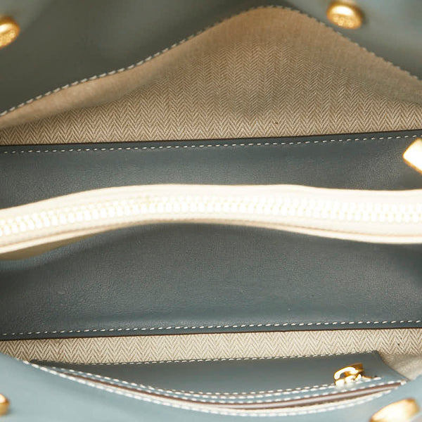 トリーバーチ ハンドバッグ ショルダーバッグ 2WAY ベージュ レザー スウェード レディース Tory Burch 【中古】