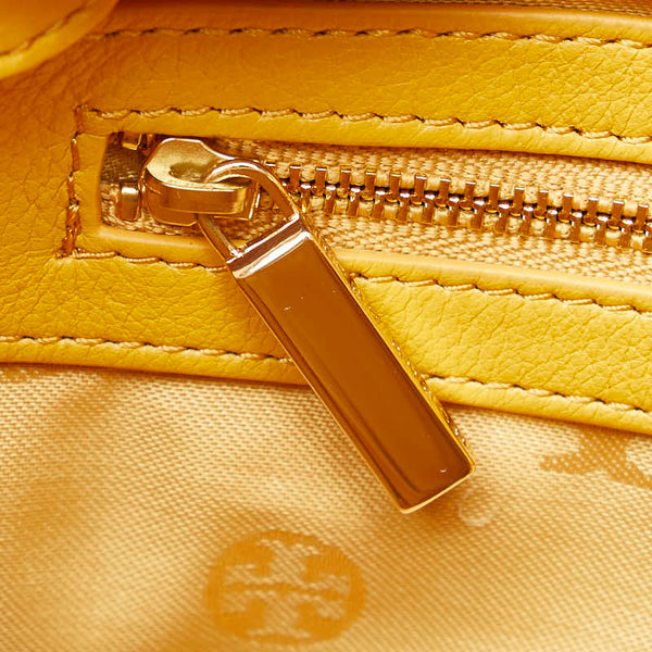 トリーバーチ アマンダ ハンドバッグ ショルダーバッグ 2WAY イエロー レザー レディース Tory Burch 【中古】