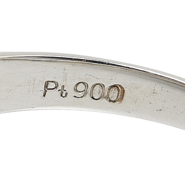 Pt900 プラチナ ヒスイ2.25ct ダイヤ0.36ct リング 指輪 レディース 14.5号 【中古】