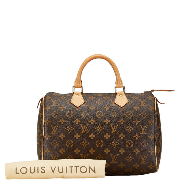 ルイ ヴィトン モノグラム スピーディ30 ハンドバッグ ミニボストンバッグ M41526 ブラウン PVC レザー レディース LOUIS VUITTON 【中古】