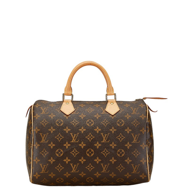 ルイ ヴィトン モノグラム スピーディ30 ハンドバッグ ミニボストンバッグ M41526 ブラウン PVC レザー レディース LOUIS VUITTON 【中古】