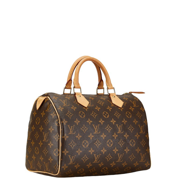 ルイ ヴィトン モノグラム スピーディ30 ハンドバッグ ミニボストンバッグ M41526 ブラウン PVC レザー レディース LOUIS VUITTON 【中古】