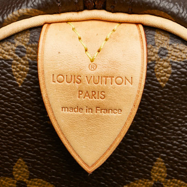 ルイ ヴィトン モノグラム スピーディ30 ハンドバッグ ミニボストンバッグ M41526 ブラウン PVC レザー レディース LOUIS VUITTON 【中古】