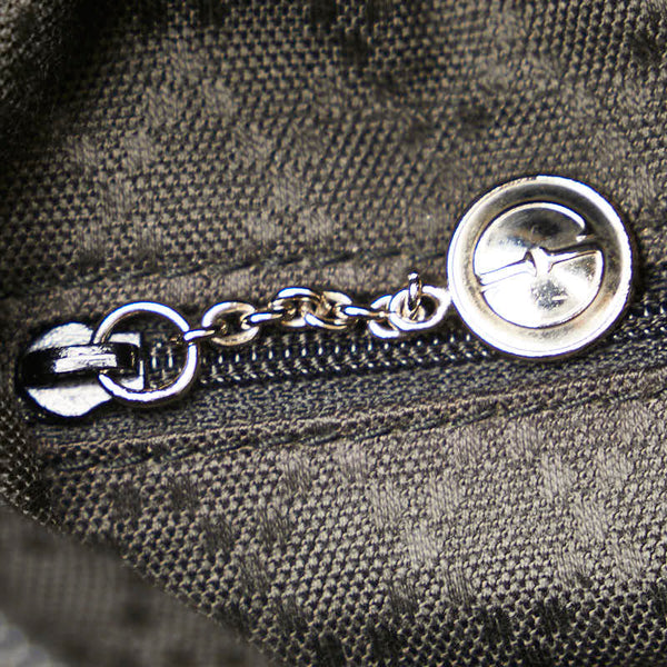 グッチ バンブー ハンドバッグ ショルダーバッグ 2WAY 002 2058 ブラック ナイロン レザー レディース GUCCI 【中古】