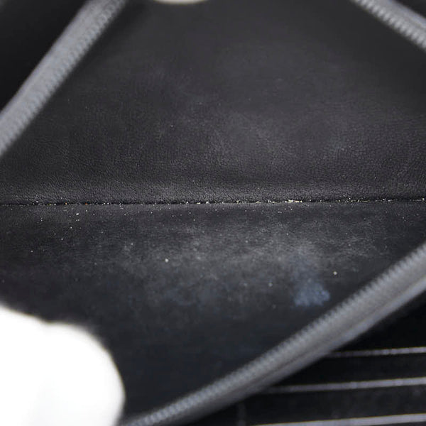 カルティエ マルチェロ ドゥ カルティエ 長財布 ブラック レザー レディース CARTIER 【中古】