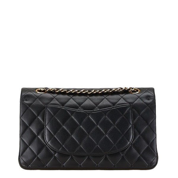 シャネル マトラッセ25 ココマーク チェーン ショルダーバッグ ブラック ラムスキン レディース CHANEL 【中古】