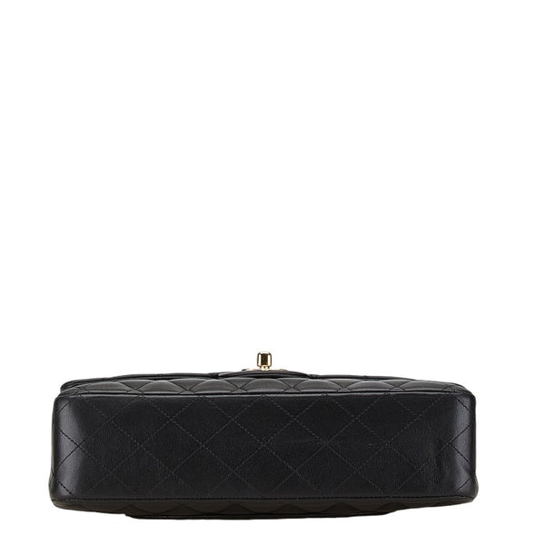 シャネル マトラッセ25 ココマーク チェーン ショルダーバッグ ブラック ラムスキン レディース CHANEL 【中古】