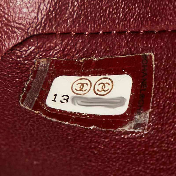 シャネル マトラッセ25 ココマーク チェーン ショルダーバッグ ブラック ラムスキン レディース CHANEL 【中古】