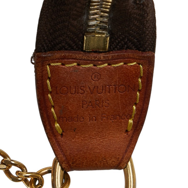 ルイ ヴィトン モノグラム アクセソワール チェーン ポーチ M58009 ブラウン PVC レザー レディース LOUIS VUITTON 【中古】