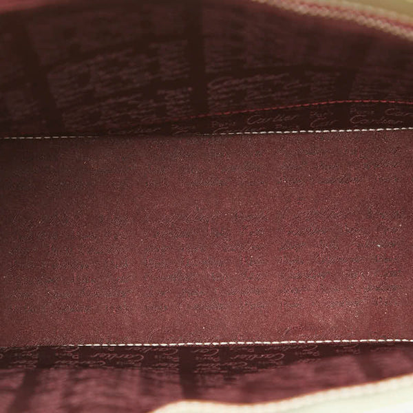 カルティエ ハッピーバースデー ハンドバッグ グリーン エナメル レディース CARTIER 【中古】