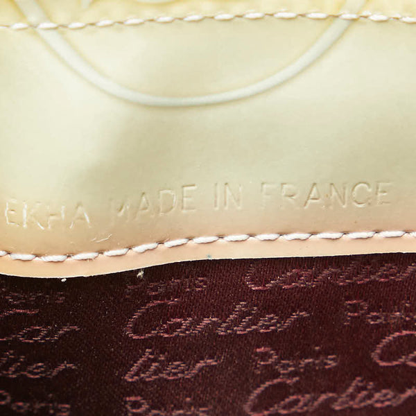 カルティエ ハッピーバースデー ハンドバッグ グリーン エナメル レディース CARTIER 【中古】