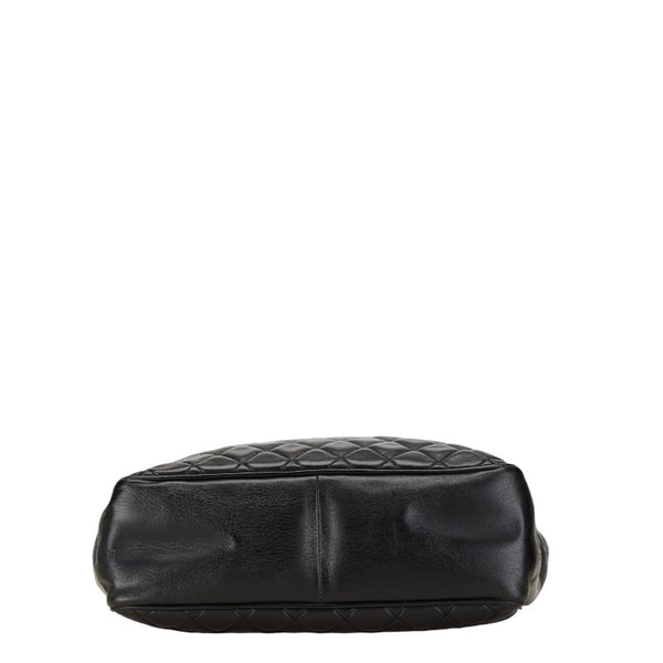 シャネル マトラッセ トートバッグ ハンドバッグ ブラック レザー レディース CHANEL 【中古】