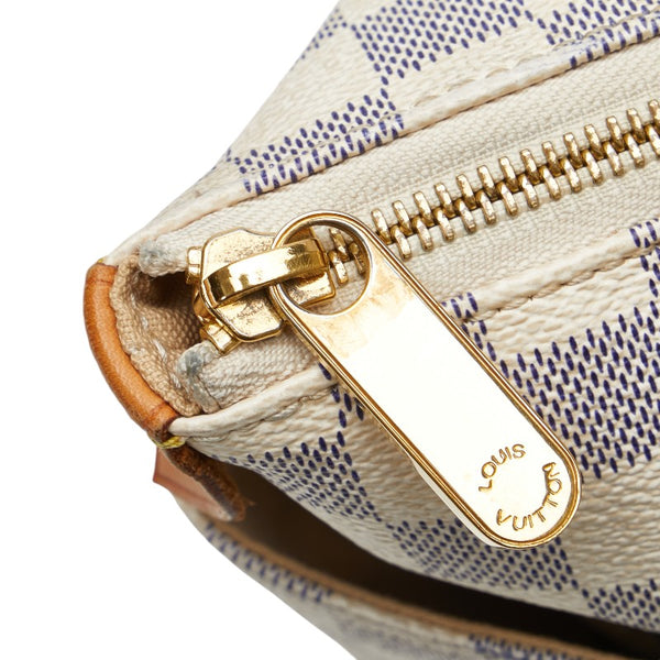 ルイ ヴィトン ダミエ アズール トータリーPM トートバッグ N51261 ホワイト PVC レザー レディース LOUIS VUITTON 【中古】