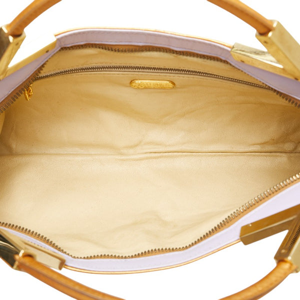 フェンディ ハンドバッグ パープル ゴールド レザー レディース FENDI 【中古】