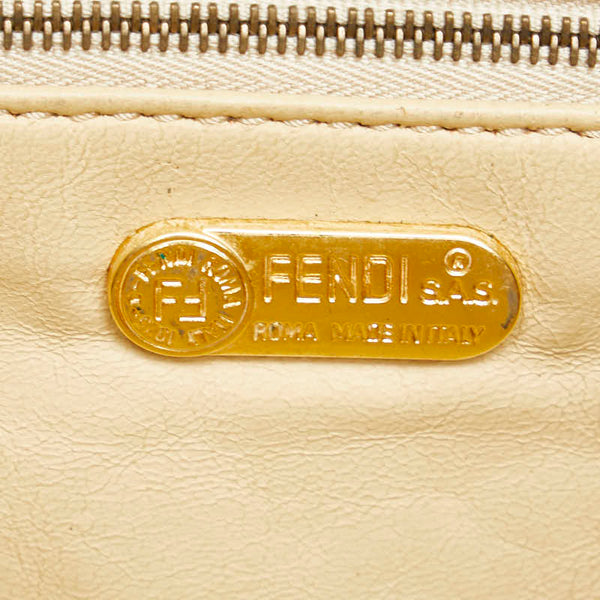 フェンディ ハンドバッグ パープル ゴールド レザー レディース FENDI 【中古】