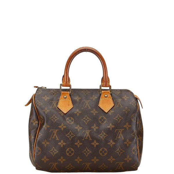 ルイ ヴィトン モノグラム スピーディ25 ミニボストンバッグ ハンドバッグ M41528 ブラウン PVC レザー レディース LOUIS VUITTON 【中古】