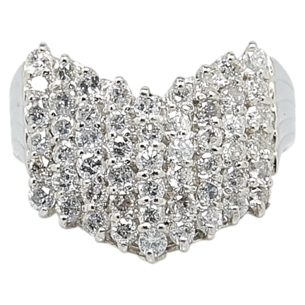 ノーブランド Pt900 プラチナ ダイヤ1.00ct リング 指輪 レディース no brand 11号 【中古】