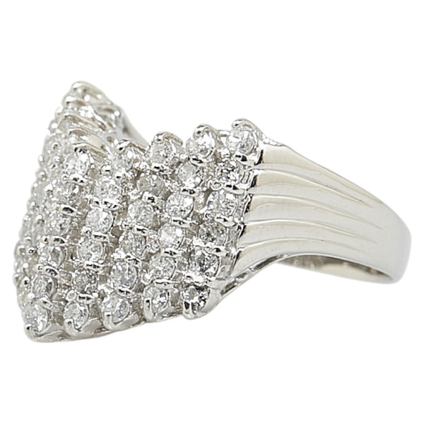 ノーブランド Pt900 プラチナ ダイヤ1.00ct リング 指輪 レディース no brand 11号 【中古】