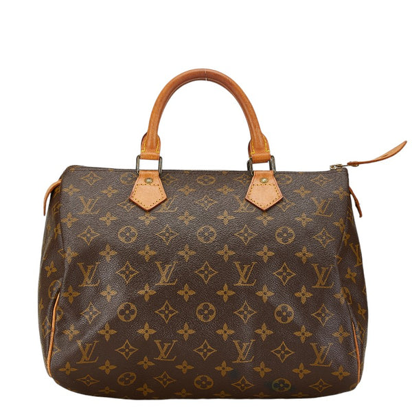ルイ ヴィトン モノグラム スピーディ30 ハンドバッグ M41526 ブラウン PVC レザー レディース LOUIS VUITTON 【中古】