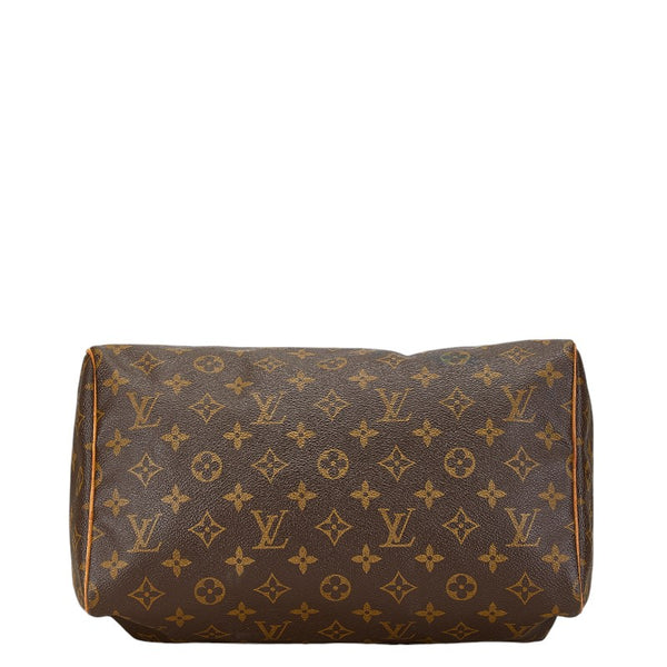 ルイ ヴィトン モノグラム スピーディ30 ハンドバッグ M41526 ブラウン PVC レザー レディース LOUIS VUITTON 【中古】