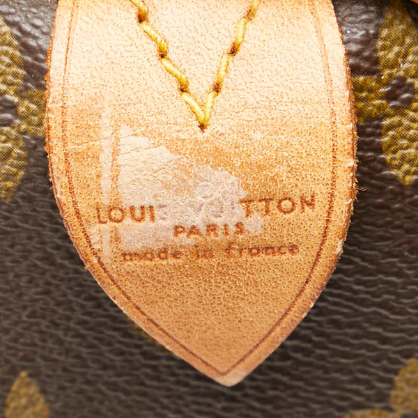 ルイ ヴィトン モノグラム スピーディ30 ハンドバッグ M41526 ブラウン PVC レザー レディース LOUIS VUITTON 【中古】
