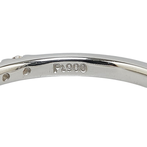 Pt900 プラチナ ダイヤ0.30ct ハーフエタニティ リング 指輪 レディース 10.5号 【中古】