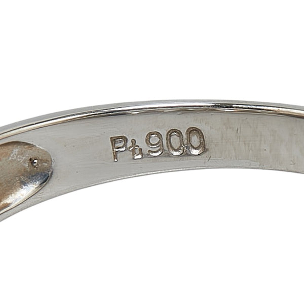Pt900 プラチナ ダイヤ1.01ct 一文字 リング 指輪 レディース 11号 【中古】