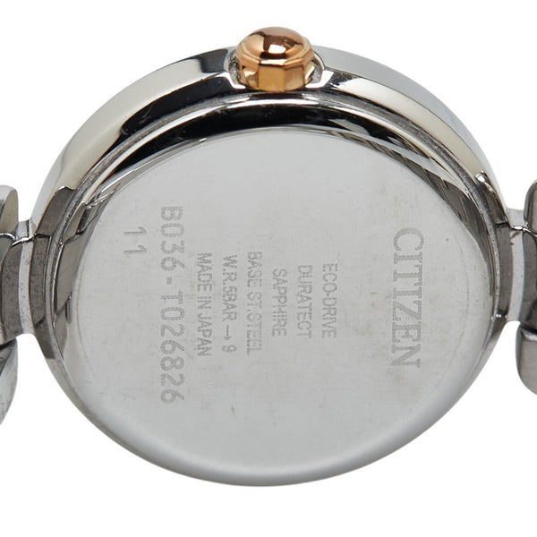 シチズン クロスシー シチズン エコドライブ mizuコレクション 腕時計 EW5574-51W クオーツ ステンレススチール レディース CITIZEN 【中古】