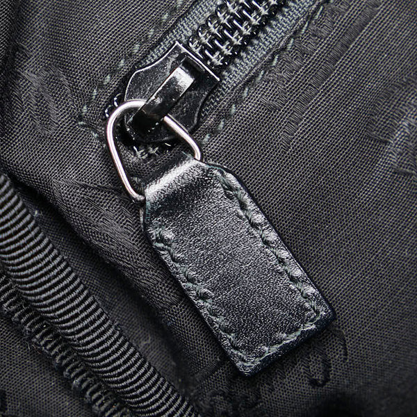 グッチ GGインプリメ ポシェット 斜めがけ ショルダーバッグ 201448 ブラック PVC レザー レディース GUCCI 【中古】