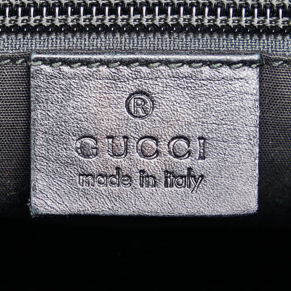 グッチ GGインプリメ ポシェット 斜めがけ ショルダーバッグ 201448 ブラック PVC レザー レディース GUCCI 【中古】