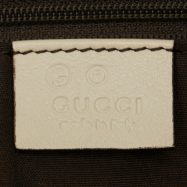 グッチ GGデニム トートバッグ ショルダーバッグ 257245 ブルー ホワイト デニム レザー レディース GUCCI 【中古】