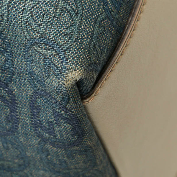 グッチ GGデニム トートバッグ ショルダーバッグ 257245 ブルー ホワイト デニム レザー レディース GUCCI 【中古】