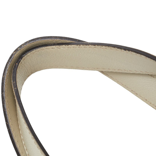 グッチ GGデニム トートバッグ ショルダーバッグ 257245 ブルー ホワイト デニム レザー レディース GUCCI 【中古】