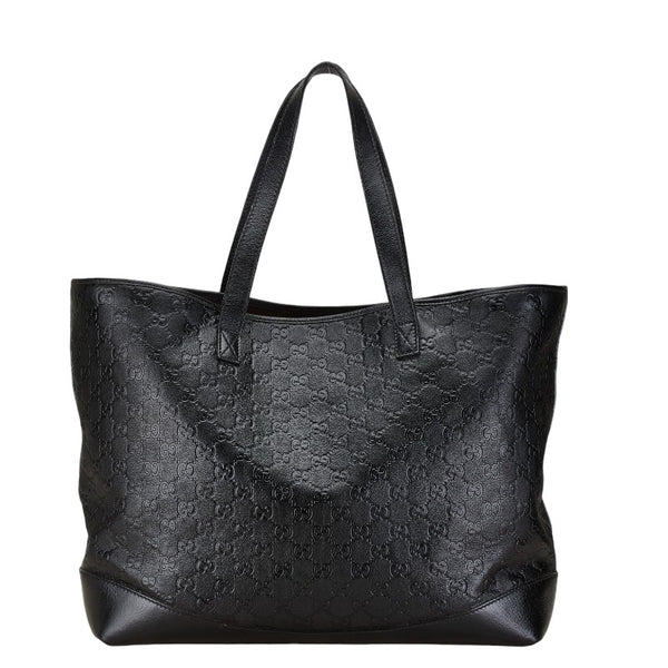 グッチ グッチシマ トートバッグ ショルダーバッグ 238696 ブラック レザー レザー レディース GUCCI 【中古】